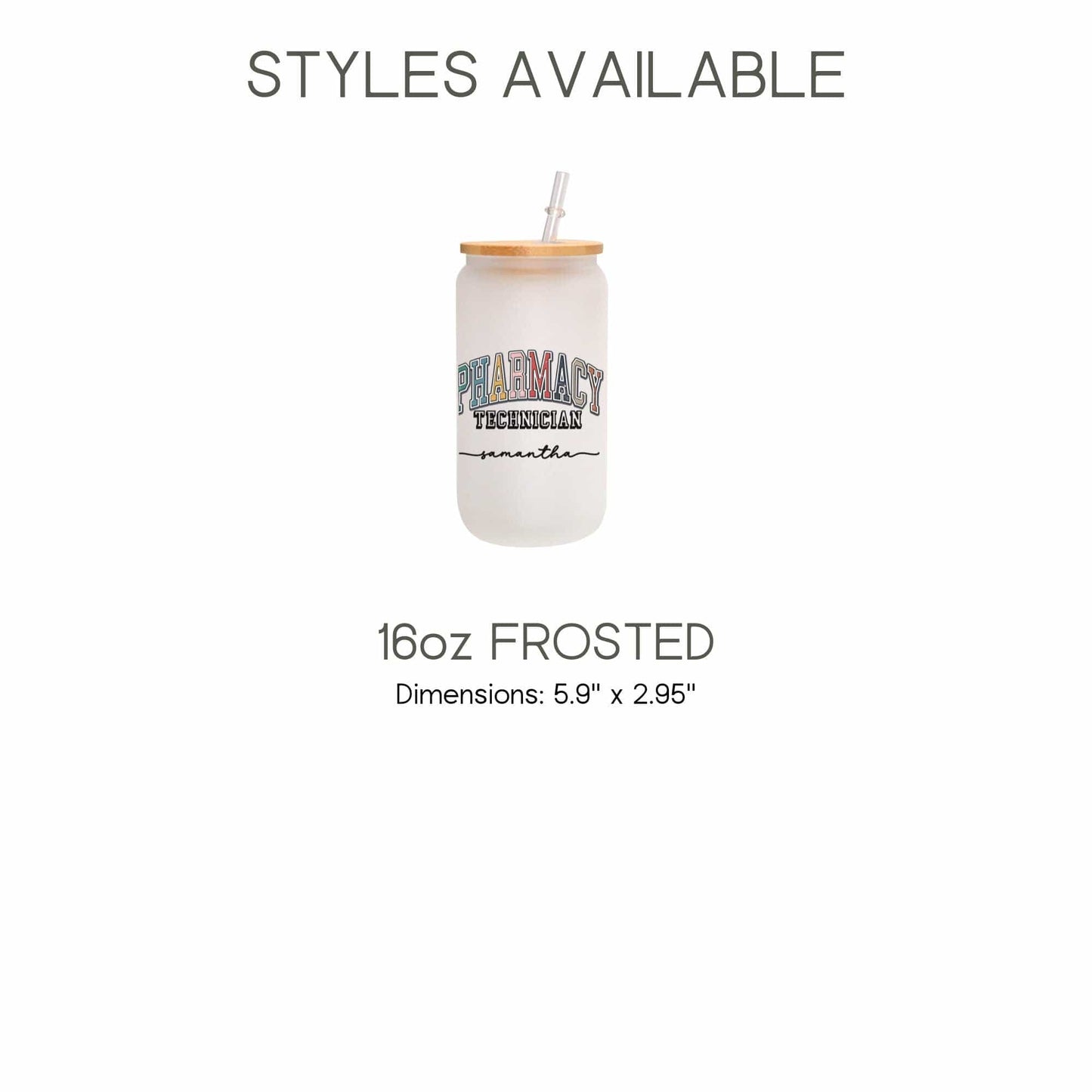 Pharmacy Technician Gift Personalized Pharmacy Student Ice Coffee Cup Pharmacy Tech Gift Cup Pharmacist Glass Tumbler Pharmacy Week