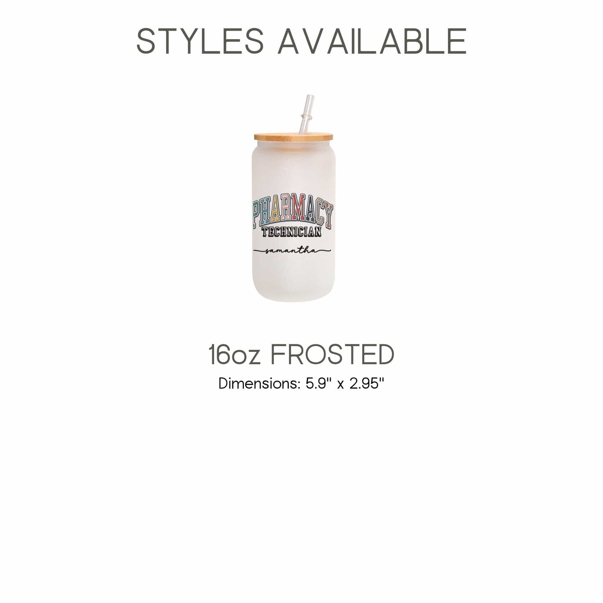 Pharmacy Technician Gift Personalized Pharmacy Student Ice Coffee Cup Pharmacy Tech Gift Cup Pharmacist Glass Tumbler Pharmacy Week