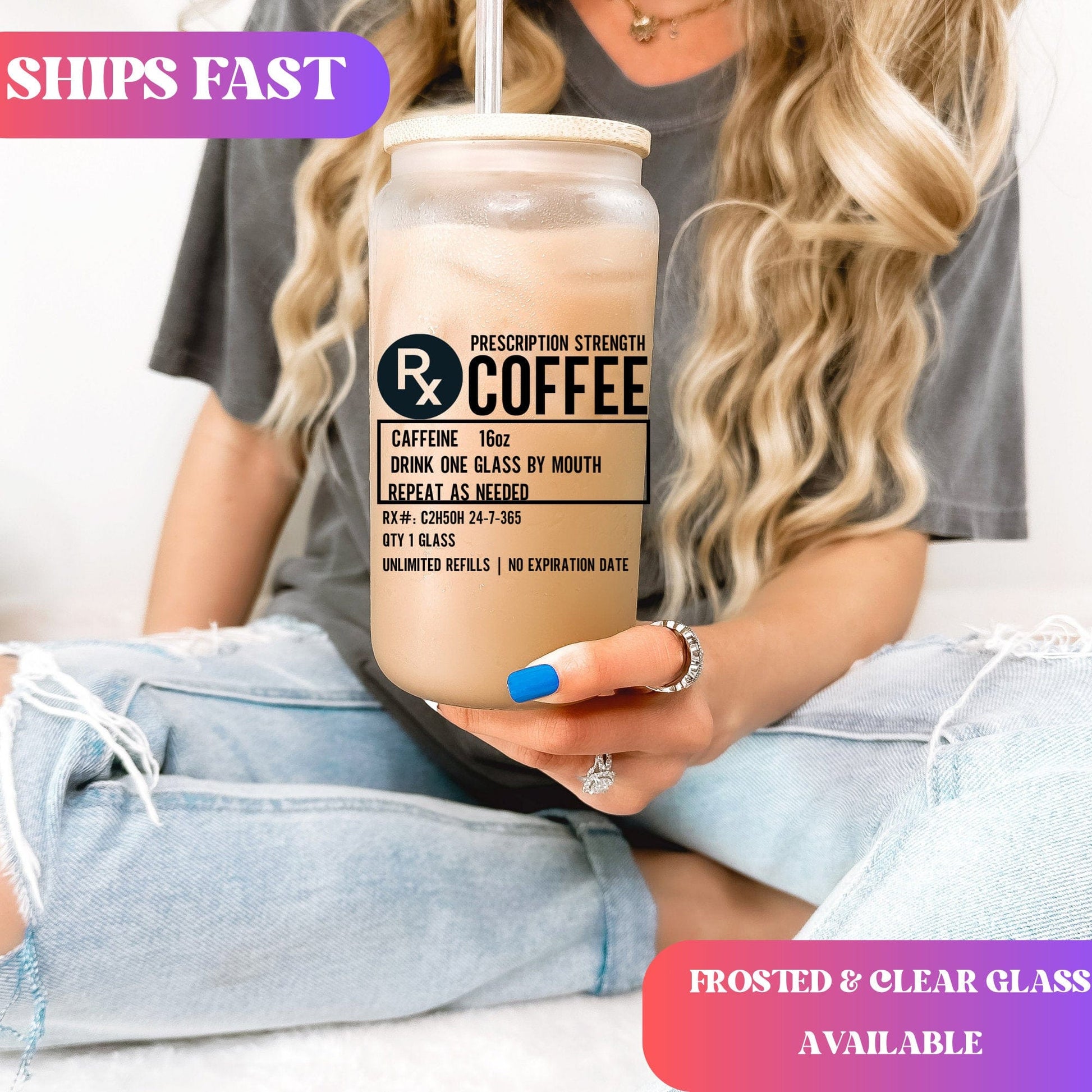 Funny Pharmacy Technician Gift Personalized Pharmacy Student Ice Coffee Cup Pharmacy Tech Gift Cup Pharmacist Glass Tumbler Pharmacy Week