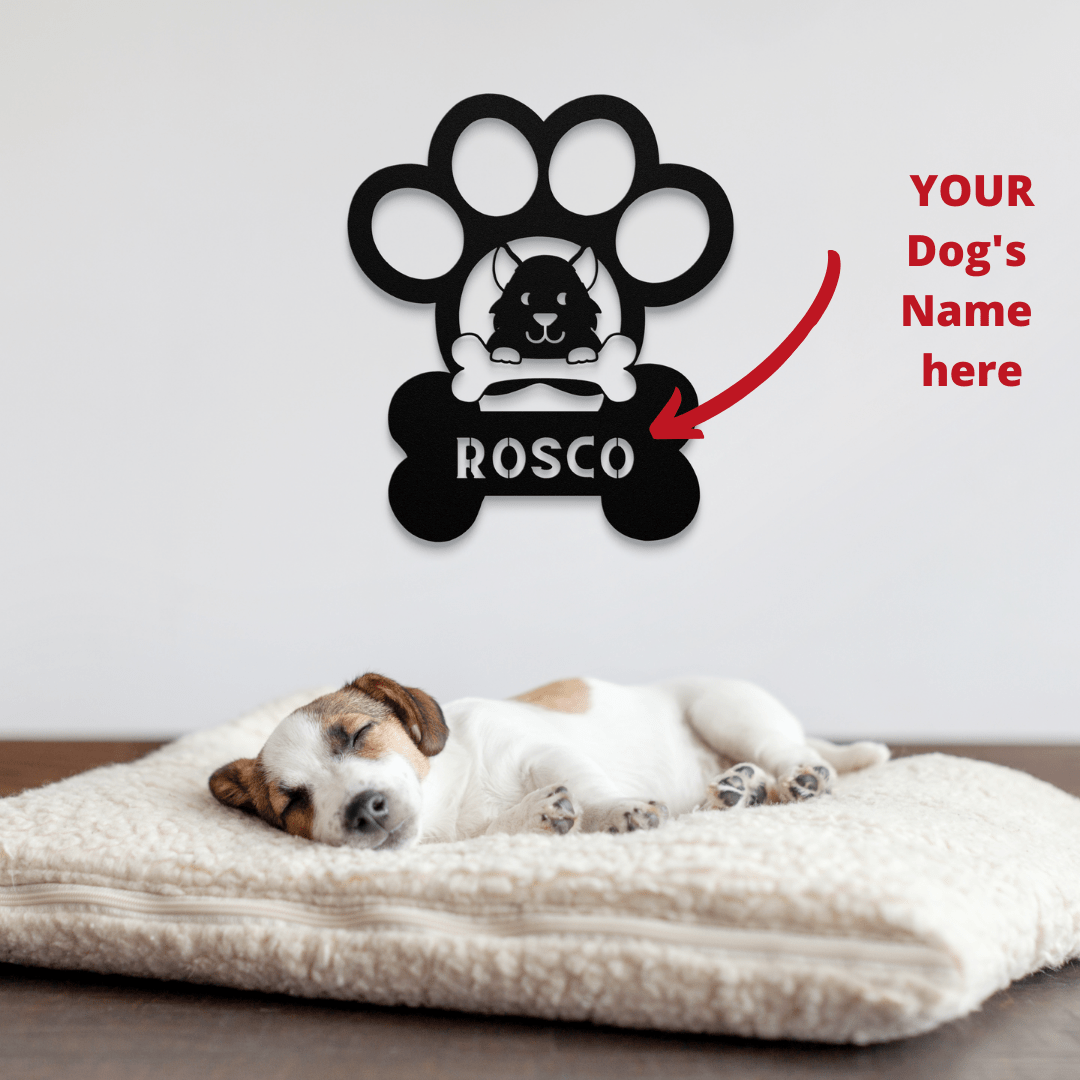 Personalized Dog Metal Wall Art