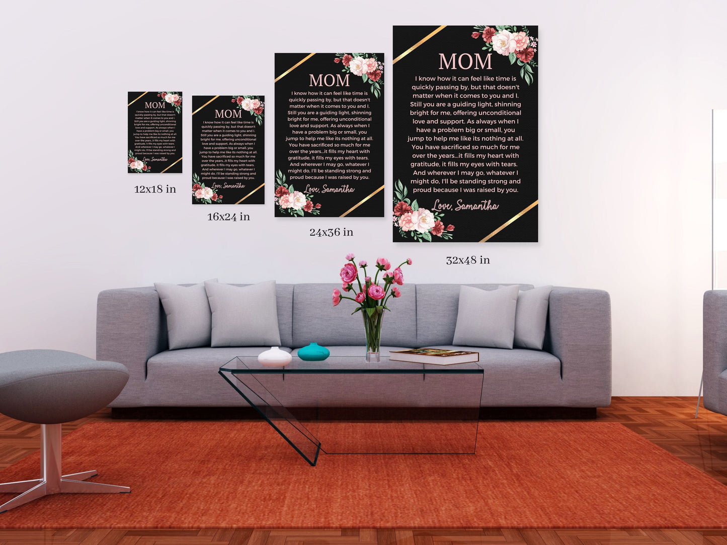 Personalized Mom Gift from Daughter Canvas Print