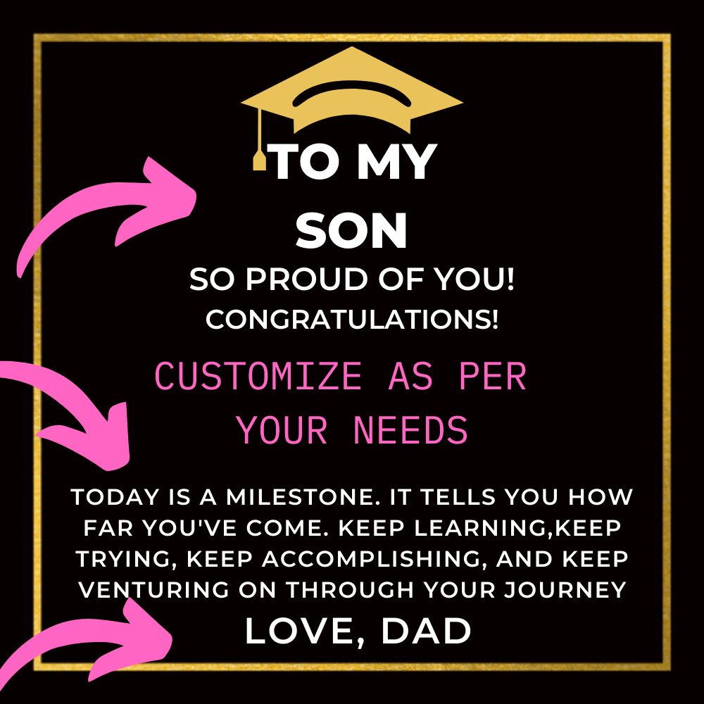 Personalized Graduation Gift for Son from Dad