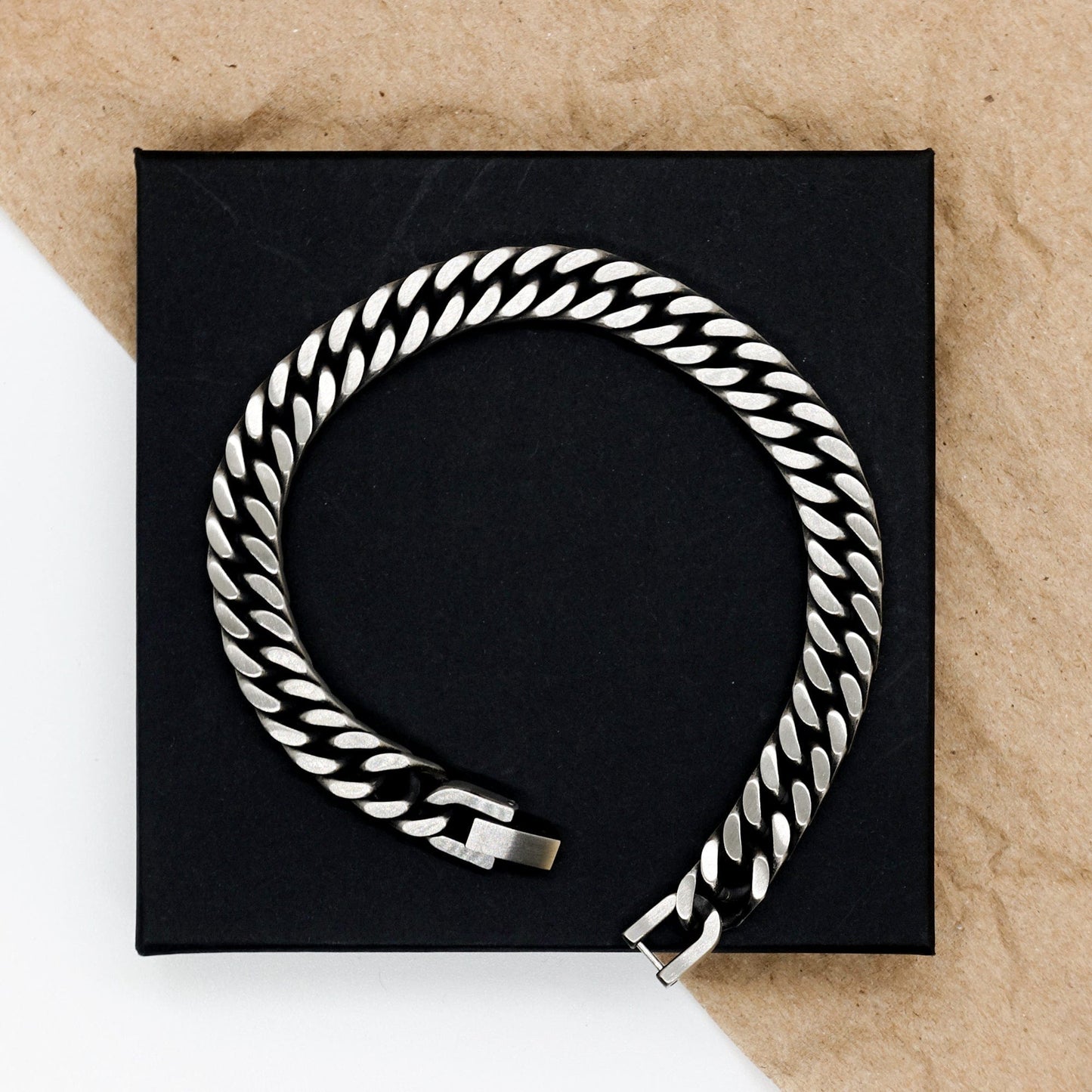 To My Son Graduation Cuban Link Bracelet Gift from Mom, Grandma, Aunt, Graduation 2023 gift
