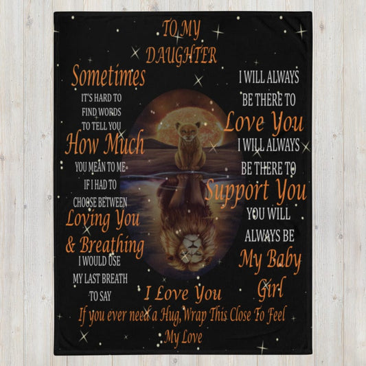 Daughter Lion Blanket