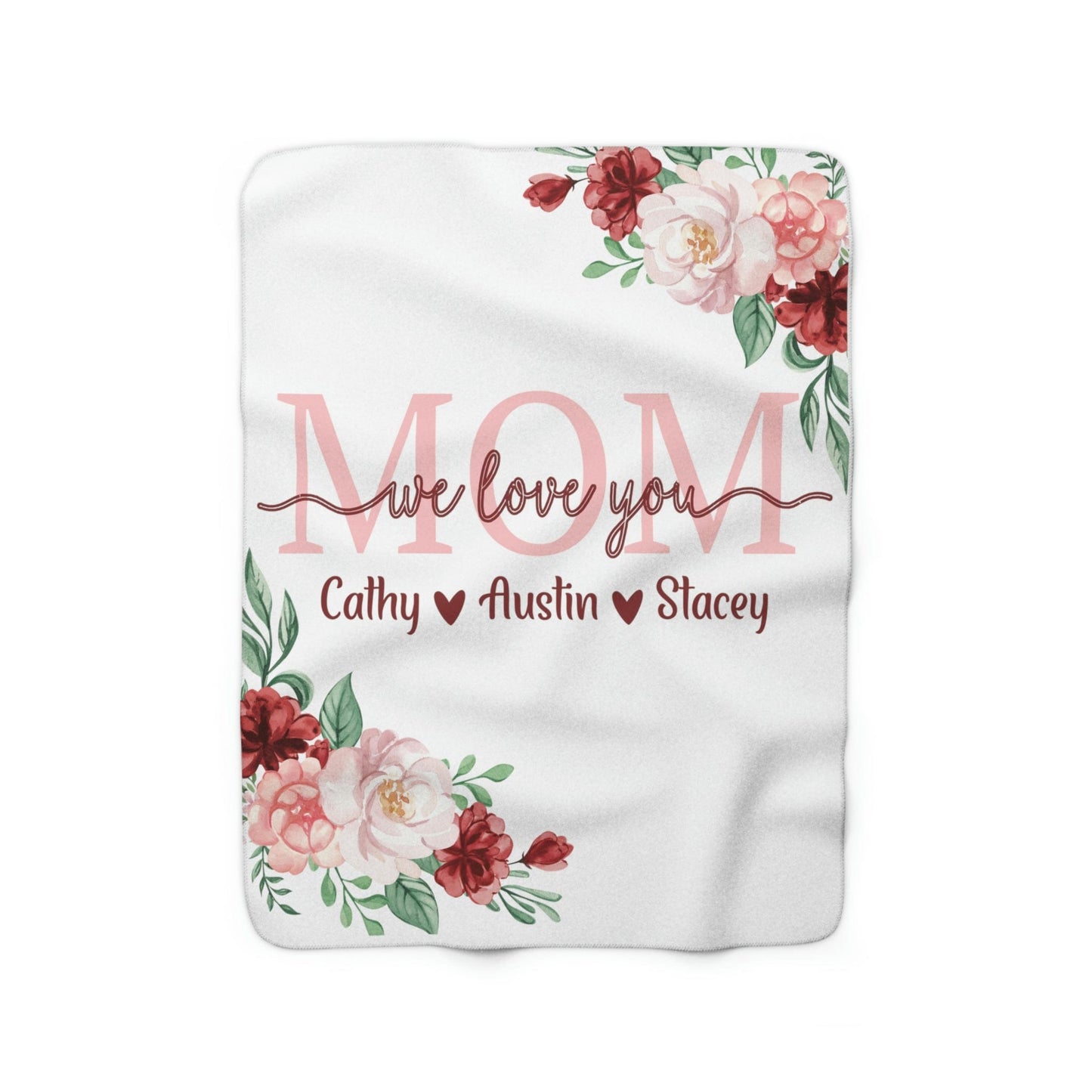 We love you Mom- Personalized Blanket